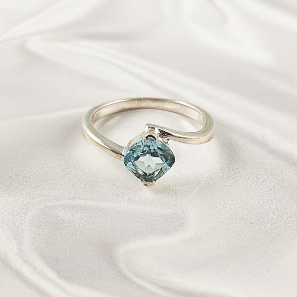 Multi Gemstone Ring in Solid 925 Sterling Silver, Colorful Stone Graceful Style Ring, Lightweight Jewelry, A6DP28