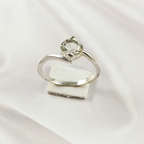 Multi Gemstone Ring in Solid 925 Sterling Silver, Colorful Stone Graceful Style Ring, Lightweight Jewelry, A6DP28