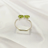 Multi Gemstone Ring in Solid 925 Sterling Silver, Colorful Stone Contemporary Chic Ring, Lightweight Jewelry, A6DP30