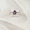 Multi Gemstone Ring in Solid 925 Sterling Silver, Colorful Stone Timeless Style Ring, Lightweight Jewelry, A6DP29