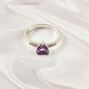 Multi Gemstone Ring in Solid 925 Sterling Silver, Colorful Stone Timeless Style Ring, Lightweight Jewelry, A6DP29