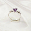 Multi Gemstone Ring in Solid 925 Sterling Silver, Colorful Stone Modern Ring, Lightweight Designer Jewelry, A6NP39