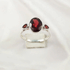 Multi Gemstone Ring in Solid 925 Sterling Silver, Colorful Stone Elegant Ring, Lightweight Stylish Jewelry, A6NP40