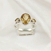 Multi Gemstone Ring in Solid 925 Sterling Silver, Colorful Stone Elegant Ring, Lightweight Stylish Jewelry, A6NP40