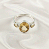 Multi Gemstone Ring in Solid 925 Sterling Silver, Colorful Stone Elegant Ring, Lightweight Stylish Jewelry, A6NP40