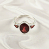 Multi Gemstone Ring in Solid 925 Sterling Silver, Colorful Stone Elegant Ring, Lightweight Stylish Jewelry, A6NP40