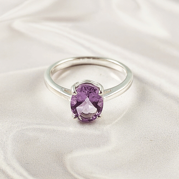 Multi Gemstone Ring in Solid 925 Sterling Silver, Colorful Stone Artistic Ring, Lightweight Statement Jewelry, A6NP36