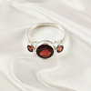 Multi Gemstone Ring in Solid 925 Sterling Silver, Mixed Stone Elegant Ring, Lightweight Contemporary Jewelry, A6NP35