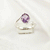 Multi Gemstone Ring in Solid 925 Sterling Silver, Vibrant Stone Contemporary Design, Lightweight Jewelry, A6NP41