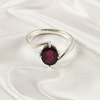 Multi Gemstone Ring in Solid 925 Sterling Silver, Vibrant Stone Contemporary Design, Lightweight Jewelry, A6NP41
