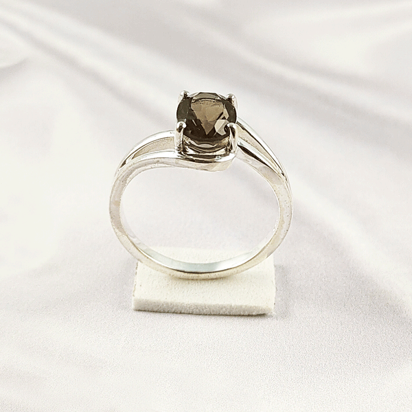 Mix Gemstone Ring in Solid 925 Sterling Silver, Colorful Stone Unique Design, Lightweight Fashion Jewelry, A6NP42