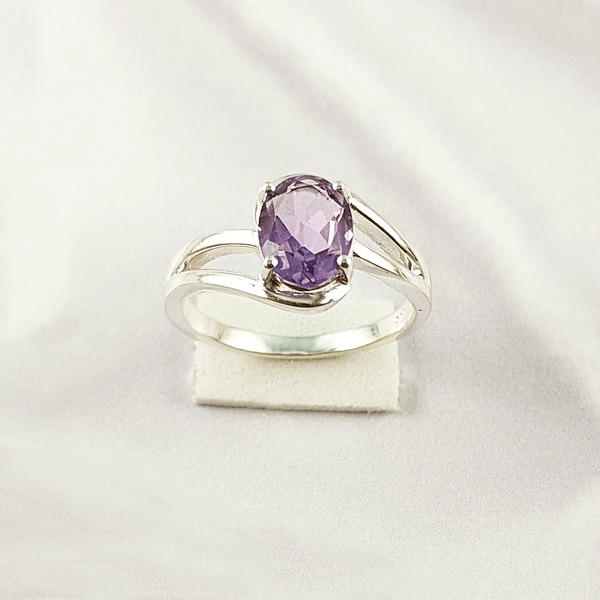 Mix Gemstone Ring in Solid 925 Sterling Silver, Colorful Stone Unique Design, Lightweight Fashion Jewelry, A6NP42