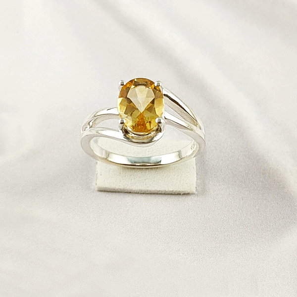 Mix Gemstone Ring in Solid 925 Sterling Silver, Colorful Stone Unique Design, Lightweight Fashion Jewelry, A6NP42