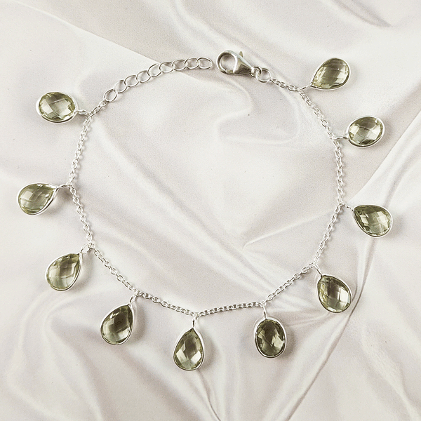 Multistone Bezel Light Weight Gemstone Bracelet | Handmade Wholesale Jewelry, A6NP43