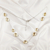 Multi stone Bezel Light Weight Gemstone Necklace | Handmade Wholesale Jewelry, A6NP44