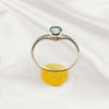 Multi Gemstone Ring in Solid 925 Sterling Silver, Colorful Natural Stone Ring, Unique Statement Jewelry, Lightweight Ring, A6NP53