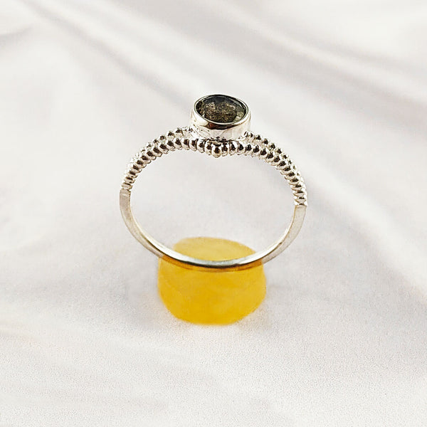 Multi Gemstone Ring in Solid 925 Sterling Silver, Colorful Natural Stone Ring, Unique Statement Jewelry, Lightweight Ring, A6NP53