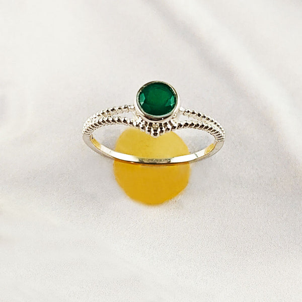 Multi Gemstone Ring in Solid 925 Sterling Silver, Colorful Natural Stone Ring, Unique Statement Jewelry, Lightweight Ring, A6NP53