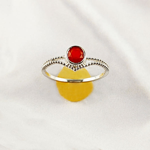 Multi Gemstone Ring in Solid 925 Sterling Silver, Colorful Natural Stone Ring, Unique Statement Jewelry, Lightweight Ring, A6NP53