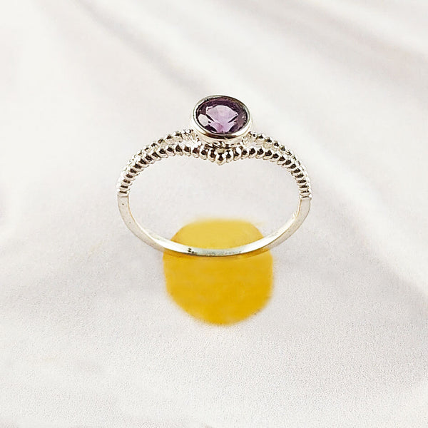 Multi Gemstone Ring in Solid 925 Sterling Silver, Colorful Natural Stone Ring, Unique Statement Jewelry, Lightweight Ring, A6NP53