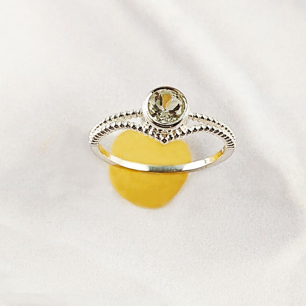 Multi Gemstone Ring in Solid 925 Sterling Silver, Colorful Natural Stone Ring, Unique Statement Jewelry, Lightweight Ring, A6NP53