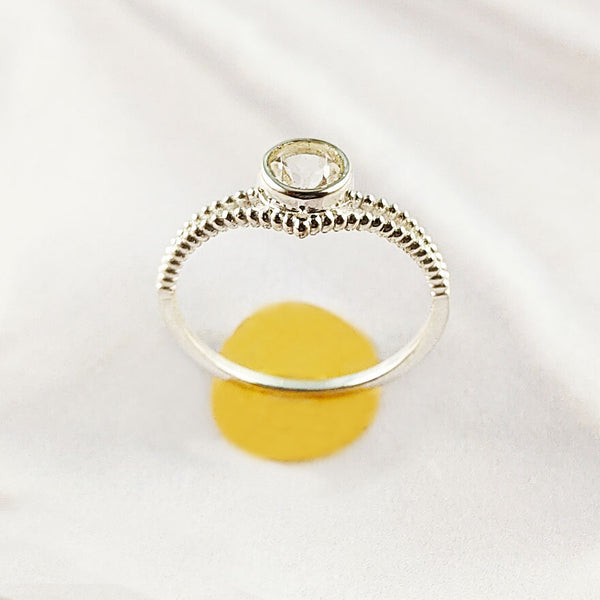 Multi Gemstone Ring in Solid 925 Sterling Silver, Colorful Natural Stone Ring, Unique Statement Jewelry, Lightweight Ring, A6NP53