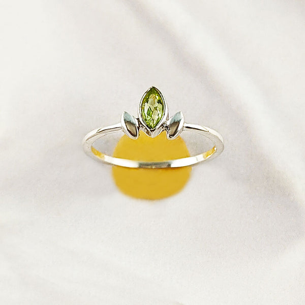Multi Gemstone Ring in Solid 925 Sterling Silver, Vibrant Stone Unique Design, Lightweight Fashion Jewelry, A6NP54