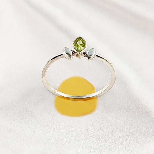 Multi Gemstone Ring in Solid 925 Sterling Silver, Vibrant Stone Unique Design, Lightweight Fashion Jewelry, A6NP54