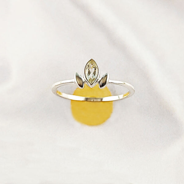 Multi Gemstone Ring in Solid 925 Sterling Silver, Vibrant Stone Unique Design, Lightweight Fashion Jewelry, A6NP54