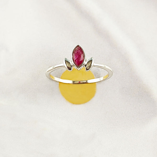 Multi Gemstone Ring in Solid 925 Sterling Silver, Vibrant Stone Unique Design, Lightweight Fashion Jewelry, A6NP54