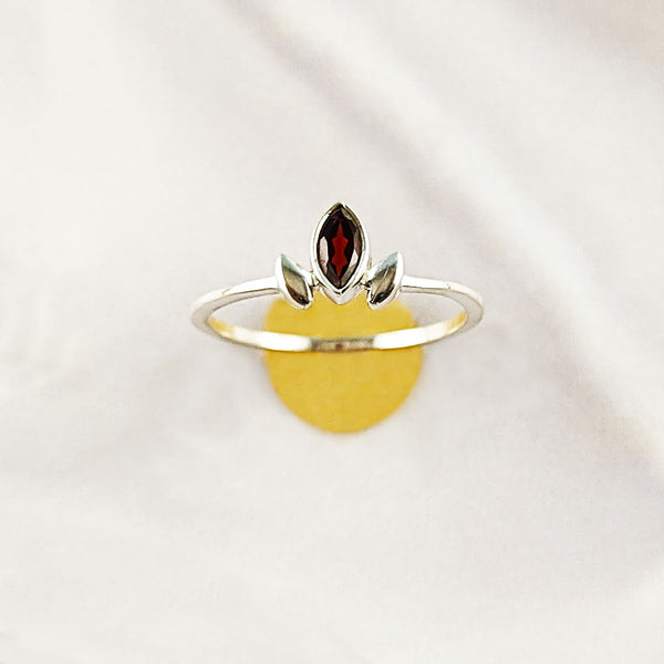 Multi Gemstone Ring in Solid 925 Sterling Silver, Vibrant Stone Unique Design, Lightweight Fashion Jewelry, A6NP54