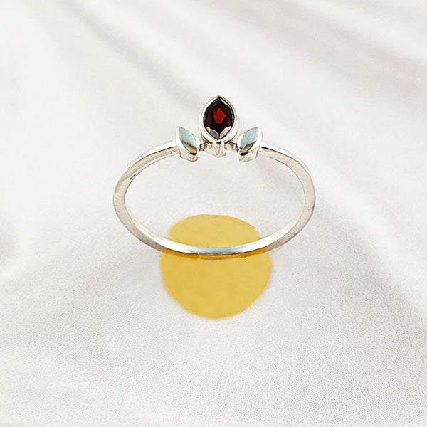 Multi Gemstone Ring in Solid 925 Sterling Silver, Vibrant Stone Unique Design, Lightweight Fashion Jewelry, A6NP54