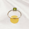 Multi Gemstone Ring in Solid 925 Sterling Silver, Mixed-Tone Stone Unique Design, Lightweight Fashion Jewelry, A6NP55