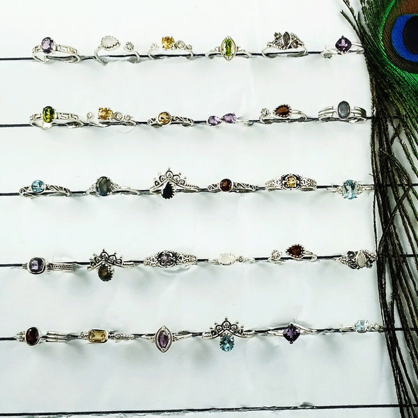 Gemstone Rings Starter Pack 30PCS | Sterling Silver