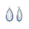 Double Layered Tear drop Dangle Earrings