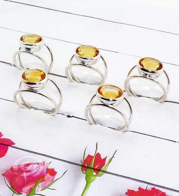 10 Pcs Starter Pack of boutique Silver 925 Gems Rings