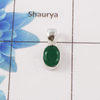 Green Onyx Cut Stone Pendant – 925 Sterling Silver Minimal Elegant Pendant