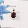Garnet Cut Stone Pendant – 925 Sterling Silver Timeless Elegant Pendant