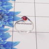 Natural Cut Stone Ring – 925 Sterling Silver Square Cut Minimal Ring