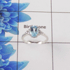 Natural Cut Stone Ring – 925 Sterling Silver Single Stone Minimal Ring