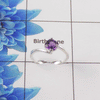 Natural Cut Stone Ring – 925 Sterling Silver Square Cut Minimal Ring