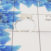Natural Cut Stone Ring – 925 Sterling Silver Double Stone Dainty Ring
