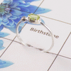 Natural Cut Stone Ring – 925 Sterling Silver Oval Cut Dainty Ring