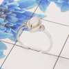 Natural Multi Gemstone Marquise Ring – 925 Sterling Silver 3 Stone Dainty Ring