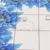 Natural Cut Stone Ring – 925 Sterling Silver Oval Cut Dainty Ring