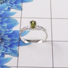 Natural Cut Stone Ring – 925 Sterling Silver Oval Cut Classic Ring