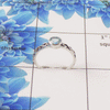 Natural Cut Stone Ring – 925 Sterling Silver Vintage Scrollwork Dainty Ring