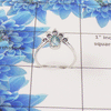 Natural Gemstone Crown Ring – 925 Sterling Silver Dainty Vintage Style Ring