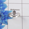 Natural Gemstone Ring – 925 Sterling Silver Minimalist Solitaire Ring