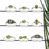 Wholesale Peridot Cut Stone Rings Set – Assorted Designs | Solid 925 Sterling Silver Jewelry